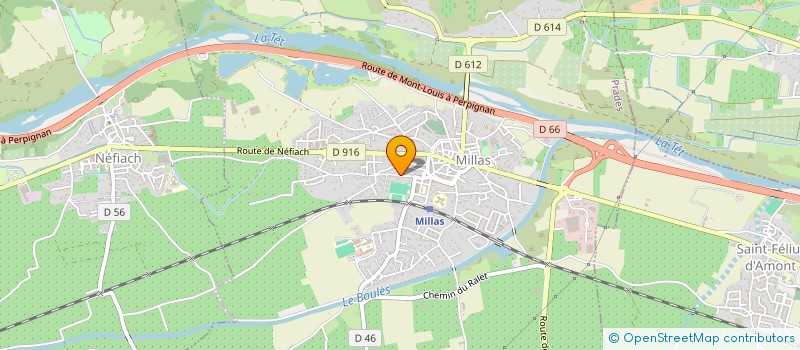 localisation de l'entreprise MADAME EMILIE FEVEREIRO  MILLAS