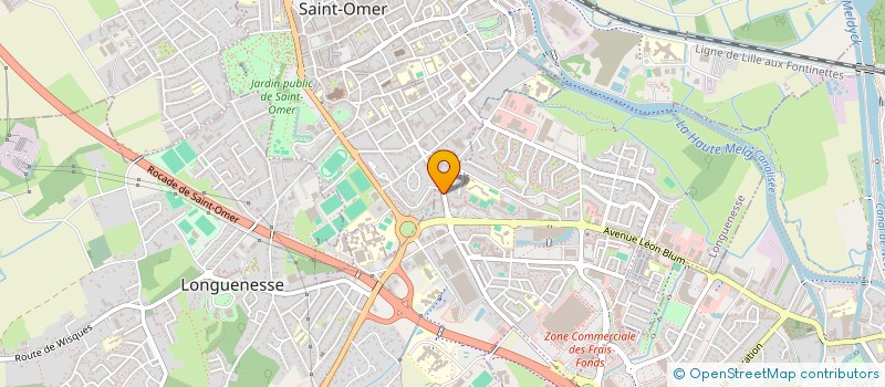 localisation de l'entreprise MADAME EMILIE FICHAUX  LONGUENESSE