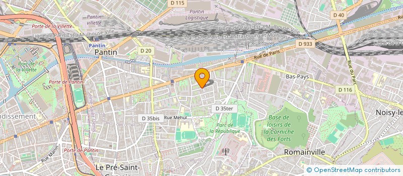 localisation de l'entreprise MADAME EMILIE FILATREAU  PANTIN