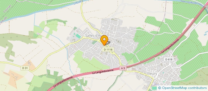 localisation de l'entreprise MADAME EMILIE FLAMENT  SALLES-D'AUDE