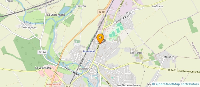 localisation de l'entreprise MADAME EMILIE FLEURY  BONNEVAL