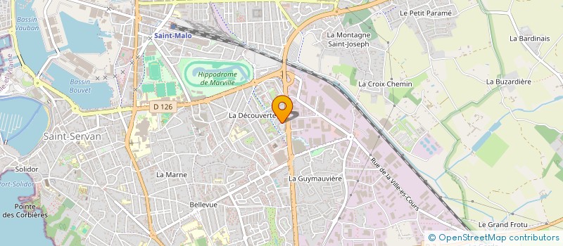 localisation de l'entreprise MADAME EMILIE FONTAINE  SAINT-MALO