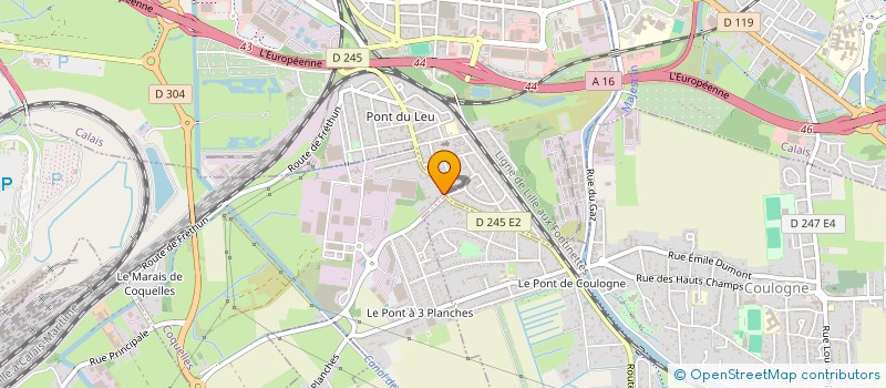 localisation de l'entreprise MADAME EMILIE FONTAINE  COQUELLES