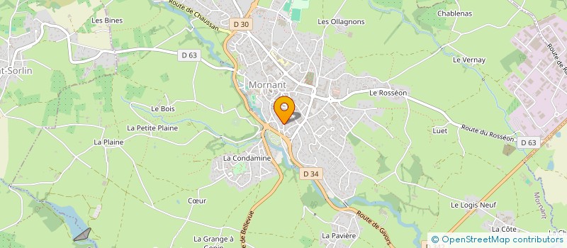 localisation de l'entreprise MADAME EMILIE FONTROBERT  MORNANT