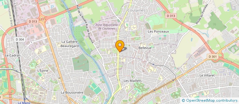 localisation de l'entreprise MADAME EMILIE FOUQUERAY à COULAINES