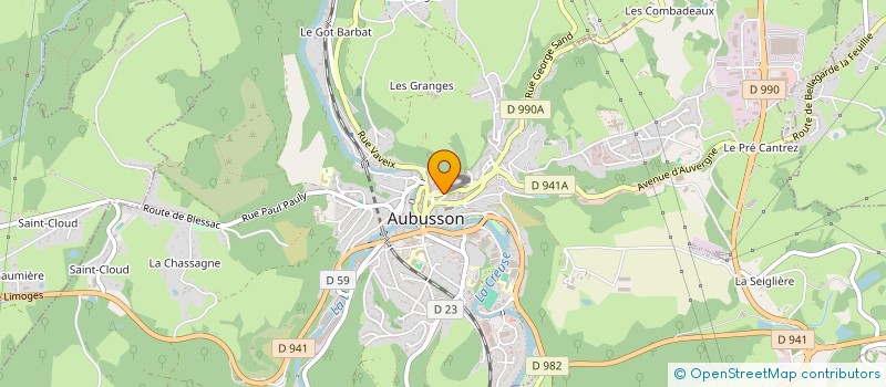 localisation de l'entreprise MADAME EMILIE FOURCADE à AUBUSSON