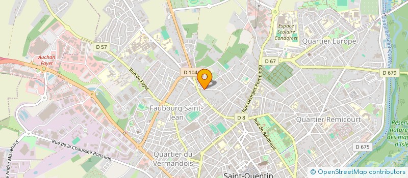 localisation de l'entreprise MADAME EMILIE FOURNIER à SAINT-QUENTIN