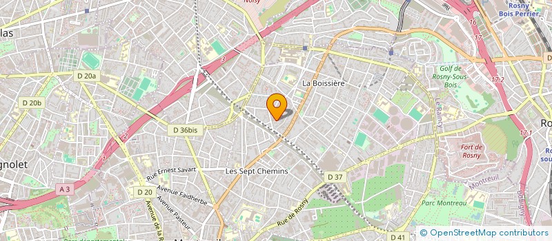 localisation de l'entreprise MADAME EMILIE FRANCO à MONTREUIL