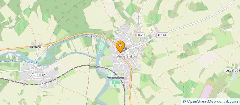 localisation de l'entreprise MADAME EMILIE FRANCOIS  VERMENTON