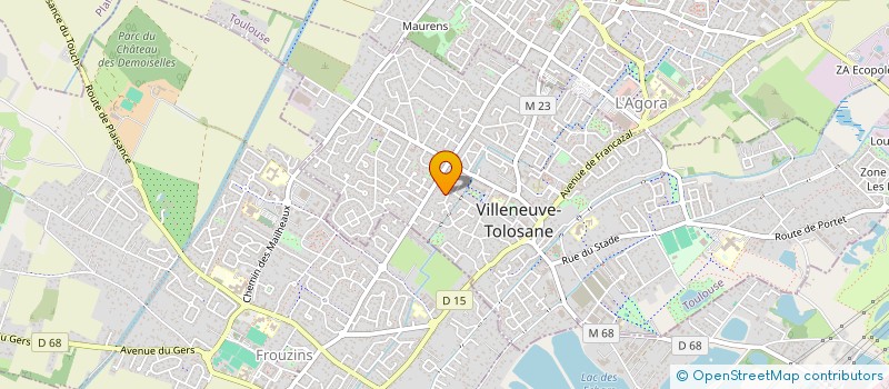 localisation de l'entreprise MADAME EMILIE FRANTZ à VILLENEUVE-TOLOSANE