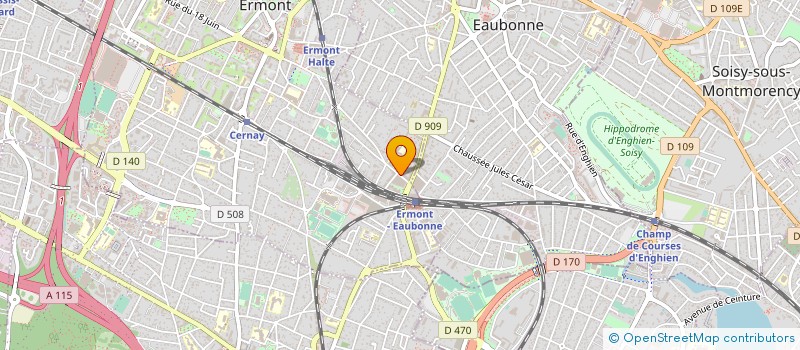 localisation de l'entreprise MADAME EMILIE FRANZO à ERMONT