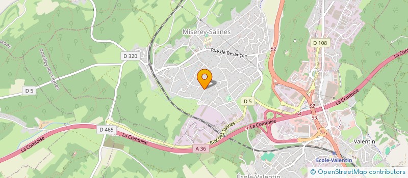 localisation de l'entreprise MADAME EMILIE FRECHET  PELOUSEY