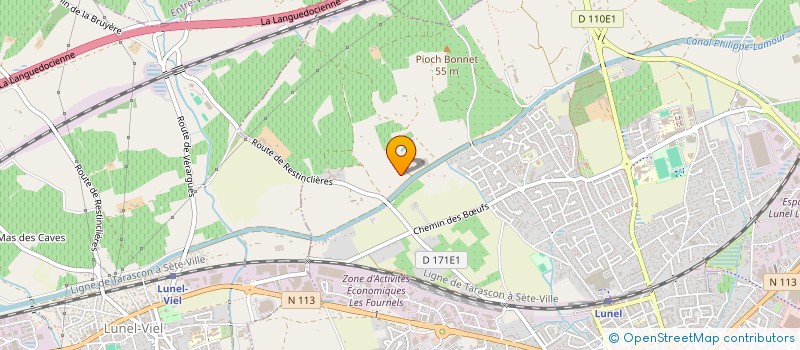 localisation de l'entreprise MADAME EMILIE FREZIER  LUNEL