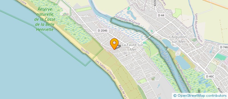 localisation de l'entreprise MADAME EMILIE FRUITIER  L'AIGUILLON-LA-PRESQU'ILE