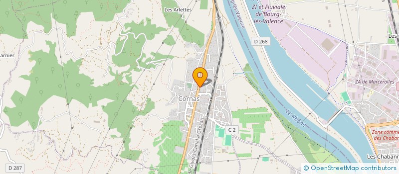 localisation de l'entreprise MADAME EMILIE FUSTIER  CORNAS