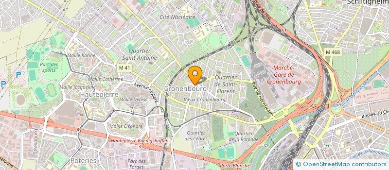 localisation de l'entreprise MADAME EMILIE FUX  STRASBOURG