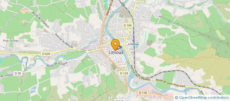 localisation de l'entreprise MADAME EMILIE GARCIA à LIMOUX