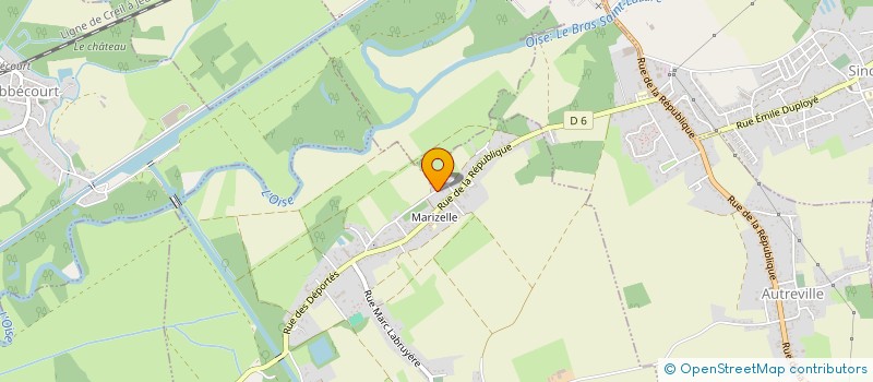 localisation de l'entreprise MADAME EMILIE GAUDET  CHAUNY