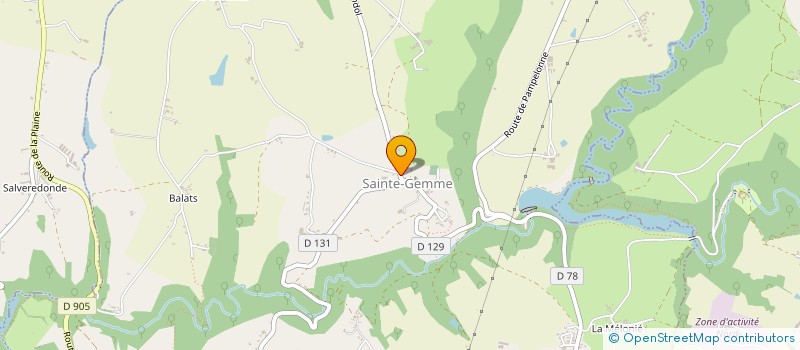 localisation de l'entreprise MADAME EMILIE GAY  MIRANDOL-BOURGNOUNAC