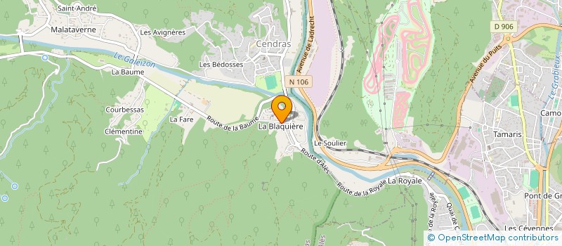 localisation de l'entreprise MADAME EMILIE GAZEAU  CENDRAS