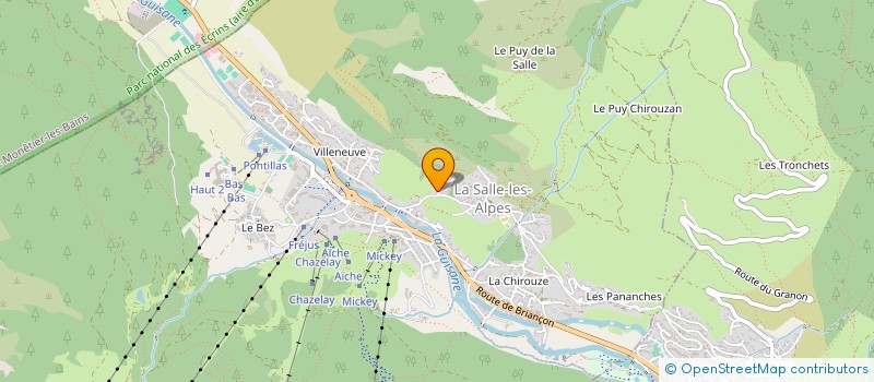 localisation de l'entreprise MADAME EMILIE GEIGER  LA SALLE