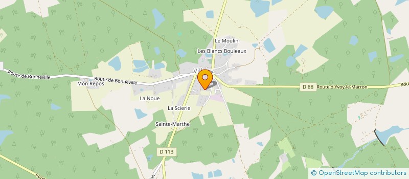 localisation de l'entreprise MADAME EMILIE GENESLAY  VILLENY