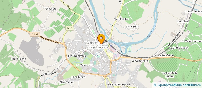 localisation de l'entreprise MADAME EMILIE GEOFFROY à CHATEAUNEUF-SUR-CHARENTE