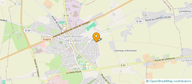 localisation de l'entreprise MADAME EMILIE GESLAN  SAINT-ROMAIN-DE-COLBOSC