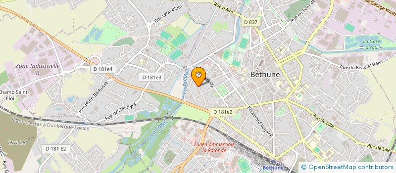 localisation de l'entreprise MADAME EMILIE GILLET  BETHUNE