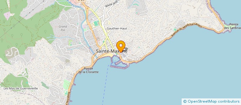 localisation de l'entreprise MADAME EMILIE GLAIZE à SAINTE-MAXIME
