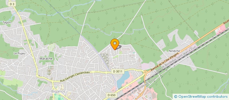 localisation de l'entreprise MADAME EMILIE GOHIER  BIGANOS