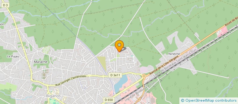 localisation de l'entreprise MADAME EMILIE GOMEZ  BIGANOS