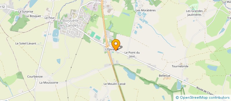 localisation de l'entreprise MADAME EMILIE GOULET à LA BOISSIERE-DES-LANDES