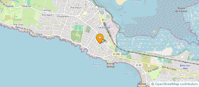 localisation de l'entreprise MADAME EMILIE GOURAUD  LE CROISIC