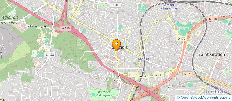 localisation de l'entreprise MADAME EMILIE GOYHENEIX  SANNOIS