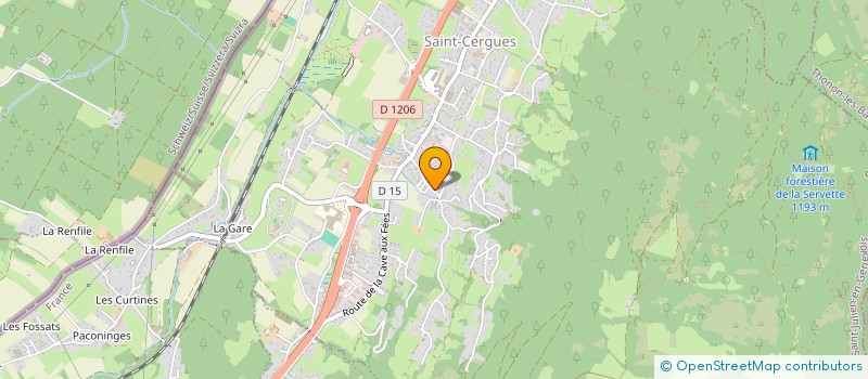 localisation de l'entreprise MADAME EMILIE GRAELL  SAINT-CERGUES