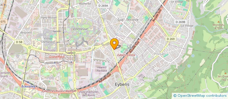 localisation de l'entreprise MADAME EMILIE GRAND  EYBENS