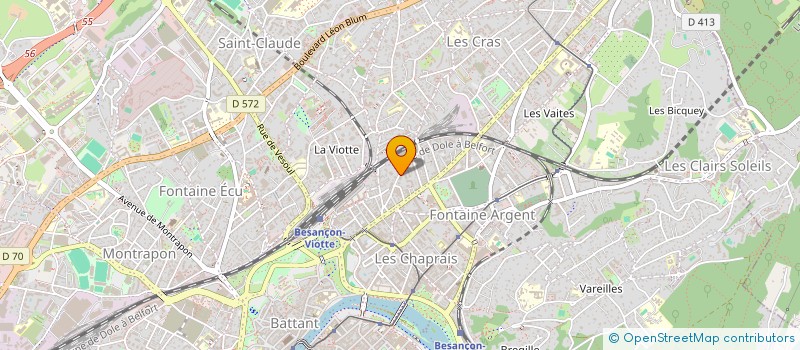 localisation de l'entreprise MADAME EMILIE GRAND  BESANCON