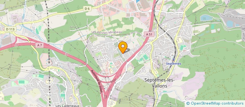 localisation de l'entreprise MADAME EMILIE GRANGIER à SEPTEMES-LES-VALLONS