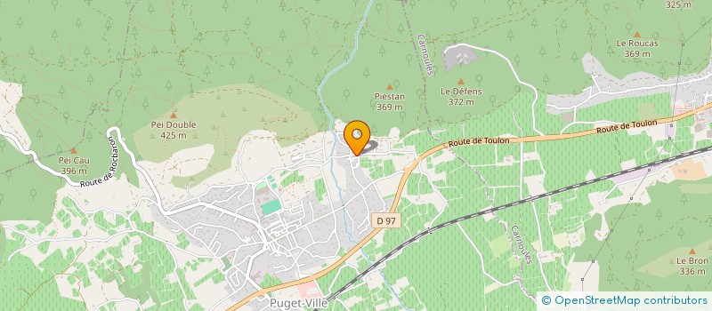 localisation de l'entreprise MADAME EMILIE GRAVELLE  PUGET-VILLE