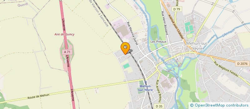 localisation de l'entreprise MADAME EMILIE GRESSIER  MEHUN-SUR-YEVRE