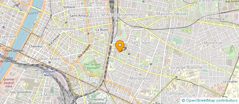 localisation de l'entreprise MADAME EMILIE GROS  LYON