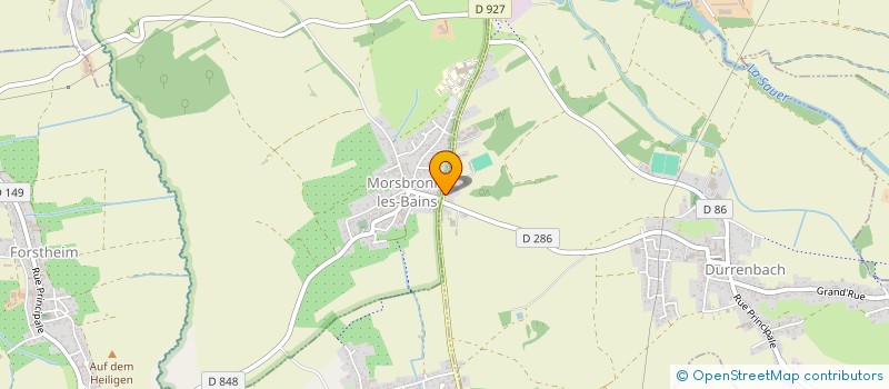 localisation de l'entreprise MADAME EMILIE GROSSHANS  MORSBRONN-LES-BAINS