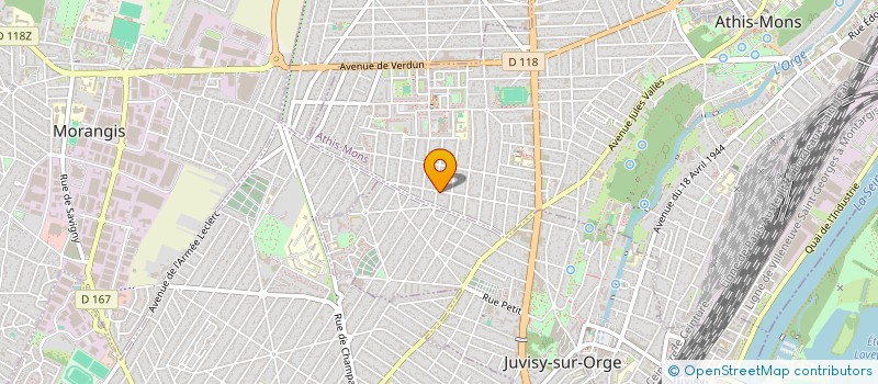 localisation de l'entreprise MADAME EMILIE GUERE  ATHIS-MONS