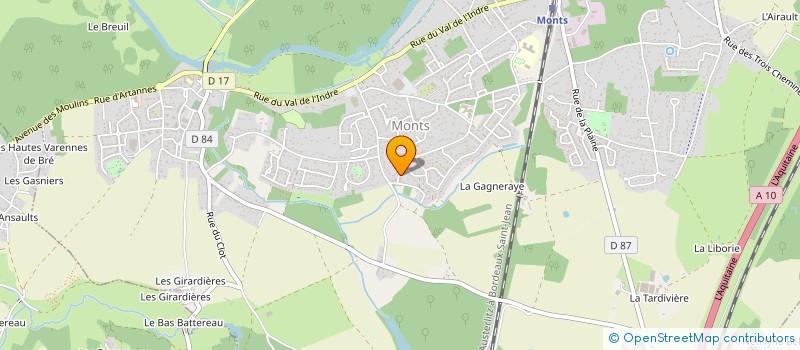 localisation de l'entreprise MADAME EMILIE GUEREMY  MONTS