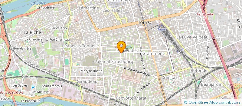 localisation de l'entreprise MADAME EMILIE GUERET  TOURS