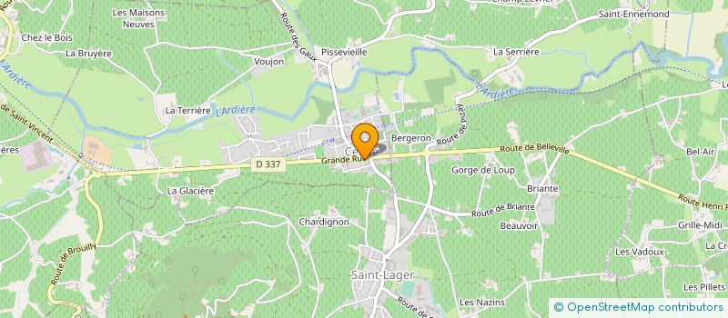 localisation de l'entreprise MADAME EMILIE GUERIN  REGNIE-DURETTE