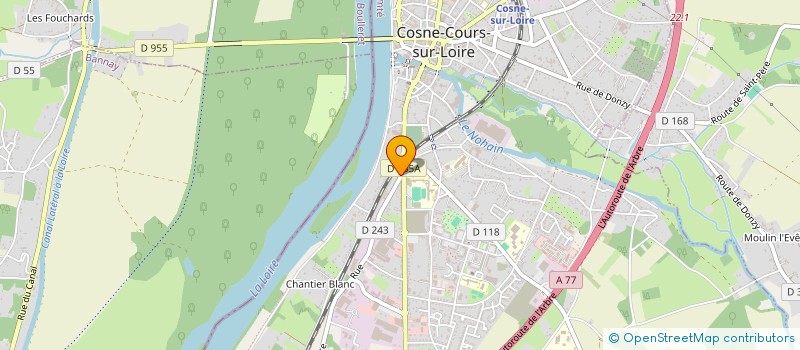 localisation de l'entreprise MADAME EMILIE GUERIN à COSNE-COURS-SUR-LOIRE