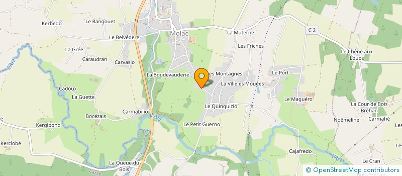 localisation de l'entreprise MADAME EMILIE GUERIN  MOLAC