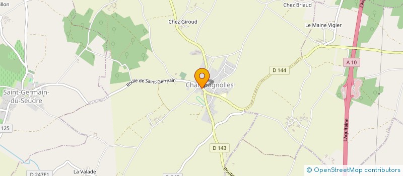 localisation de l'entreprise MADAME EMILIE GUERIN  CHAMPAGNOLLES